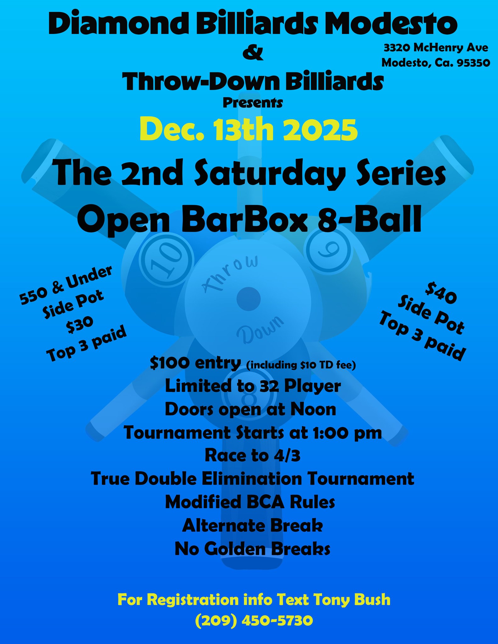 Tournament flyer / rules image